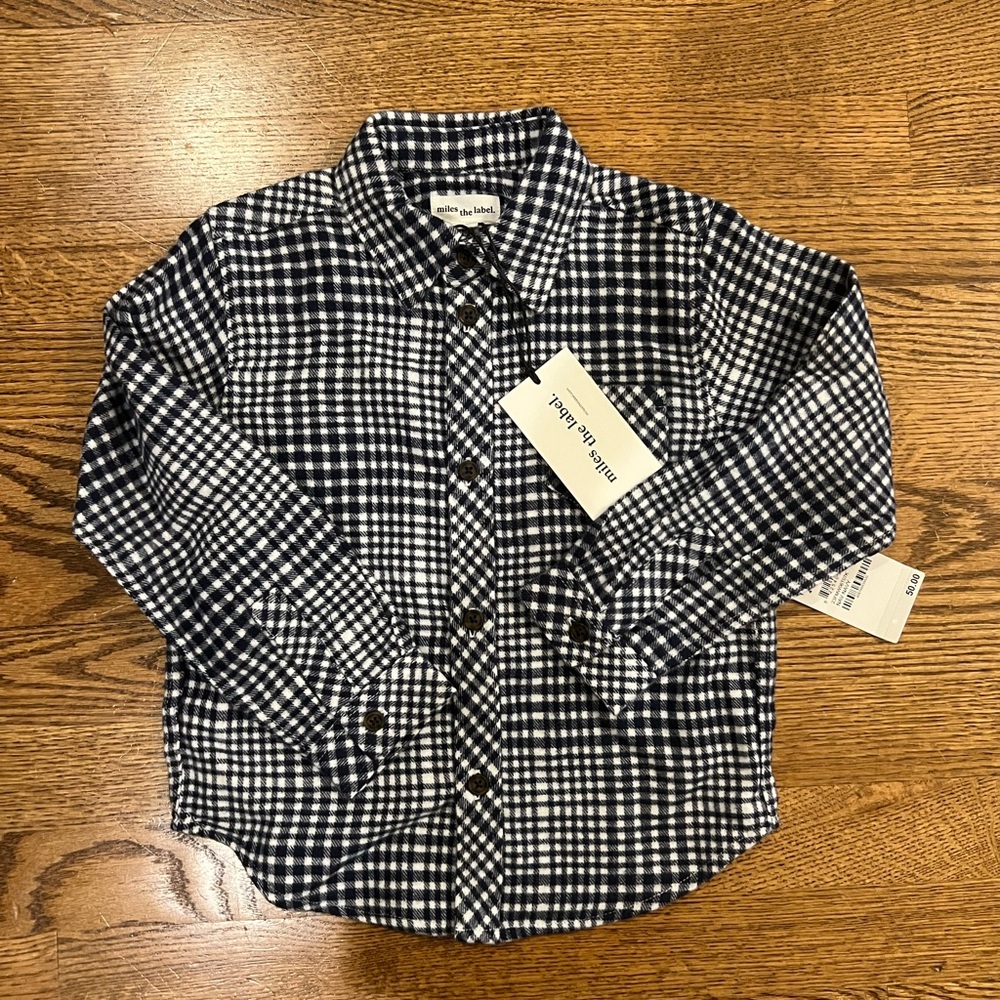 Stylish Kids Checkered Button Down Shirt
